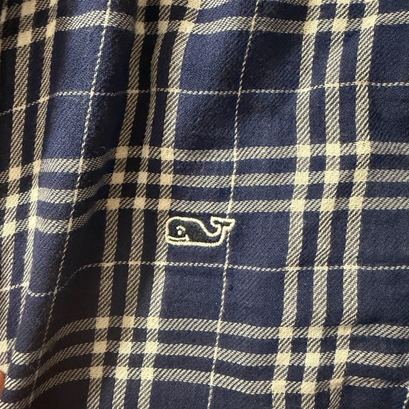 NWT Vineyard Vines Check Double Cloth Whale Shirt, Sz Sm - Picture 5 of 9